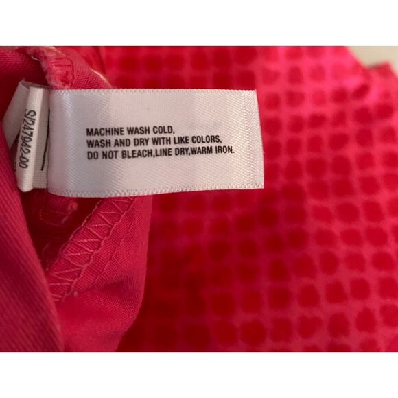 Gap Ultra Skinny Pants Red Geometric Print Stretch Cotton Blend Size 16 - Picture 4 of 11